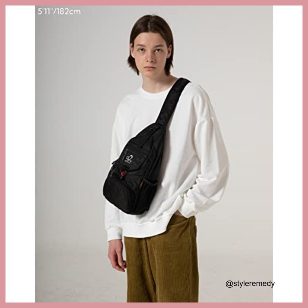 Water-Resistant Polyester Foldable Sling Backpack… - image 2